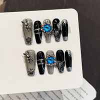 Nouveaux faux ongles gothiques à presser 2024, couverture complète, vente en gros en vrac