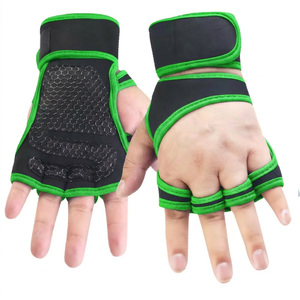 Gants d'entraînement unisexes en cuir respirant et flexible à demi-doigts pour la musculation, le cross-training et le fitness - Product Image 1