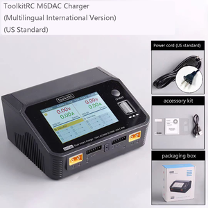 ToolkitRC M6DAC 350W X2 <b>USB</b>-<b>C</b> PD65W AC Dual Charger/Discharger for 1-6S Lipo/LiHV/NiMH/Pb Cells with Screws Plastic Material - Product Image 6