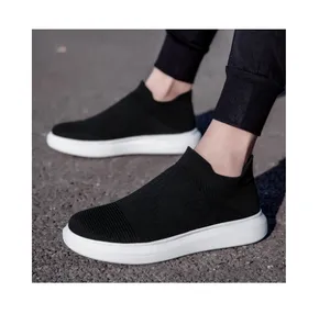 Spring and summer men's shoes a slip-on flying shoes couple sports casual large size breathable flying shoes women