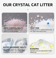 Gel de silice de litière pour chat en cristal à granulés sans poussière en gros