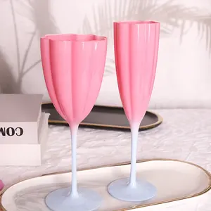 Châu Âu cổ điển stemware với màu sắc thay đổi hoa mỹ rượu vang đỏ thủy tinh