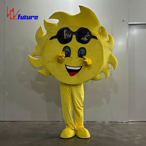 Costume de mascotte jaune de dessin animé taille adulte, tenue de poupée mignonne pour défilé, <span class=keywords><strong>carnaval</strong></span>, spectacle, publicité et promotion - Product Image 5