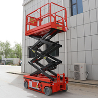 Plateforme élévatrice à ciseaux électrique compacte de 4 à 12 m, petit rayon de braquage, capacité de montée de 25 %, élévateur hydraulique mobile à batterie