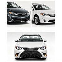 Kit de modification de carrosserie pour Toyota Camry 2012-2014, look Lexus, pare-chocs avant, calandre, phares séquentiels à LED