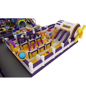 Aire de jeux intérieure personnalisée Playpedia avec trampoline, grands toboggans interactifs et piscine à balles pour parc de trampolines - Product Image 6