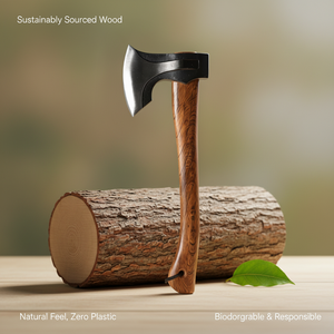 Professional Eco-friendly <b>Wood</b> Handle <b>Axe</b> High Carbon Steel Forged Hatchet Traditional <b>Wood</b> Chopping <b>Axe</b> with Hickory Handle OEM - Product Image 4