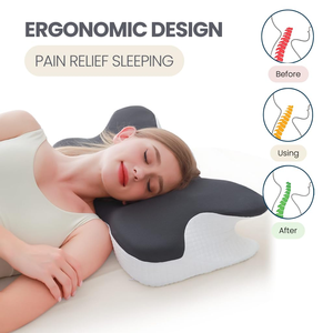 Trend Luxury Sleeping Geometric Pattern Memory Foam <b>Pillow</b> <b>Neck</b> Support Ergonomic Removable Cover Custom Healthy Comfortable - Product Image 5
