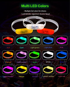 Pulsera LED Soffa Play, Pulsera LED Activada por Sonido, Pulsera LED Inalámbrica Iluminada a Distancia, Pulsera LED Personalizada - Product Image 6