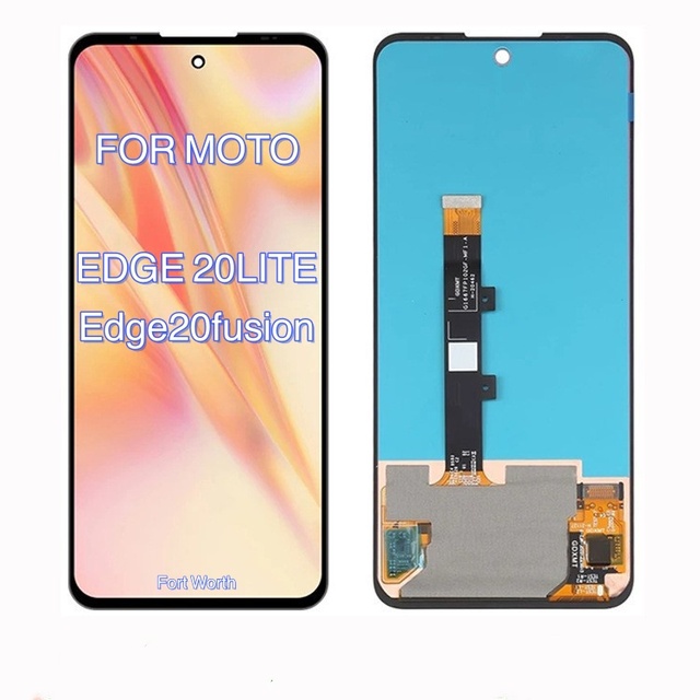 Fort Worth Moto Edge 20 Lite/Edge20fusion (XT2139-1/2021) Original AM OLED Display Screen Assembly One-piece Replacement 1 Year