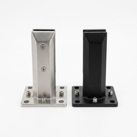 Pince de fixation réglable en acier inoxydable moderne pour balustrades d'escalier, mains courantes, balcons, clôtures de piscine, fixation murale