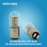Ampoule LED BA15D à courant constant 240VAC pour module d'affichage de signalisation d'automatisation industrielle