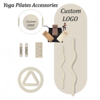 CZFIT Kit de Pilates et Yoga Professionnel avec Logo Personnalisé OEM, comprenant Bandes de Résistance en Boucle, Tapis de Yoga en Caoutchouc PU et Bandes de Fessiers en Tissu