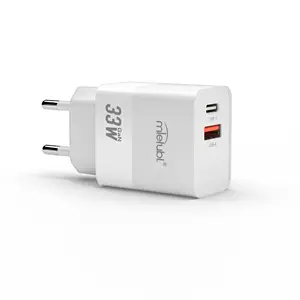 Mietubl بسعر الجملة هاتف محمول من النوع C USB 2 منفذ PD33W QC3.0 شاحن حائط سريع الشحن مع كابل