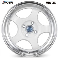 Jantes en alliage Flow Forming 14x6J 4x100 Gunmetal Multi-branches pour Honda Civic Fit Mazda Miata NA Tuning Nouveau