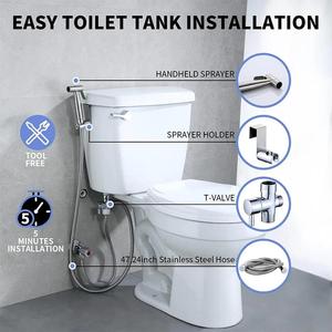 Высококачественный ручной мусульманский душ из нержавеющей стали - Product Image 3
