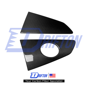 แผ่นบานเกล็ดหน้าต่างแบบสี่ส่วนสำหรับรถ Audi R8ผ้าคาร์บอนไฟเบอร์แบบแห้ง - Product Image 2