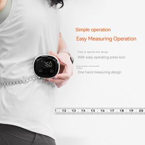 Otomatik Bluetooth paslanmaz çelik akıllı bel çevresi cetvel üç çevresi dijital ekran elektronik bant metrik - Product Image 3