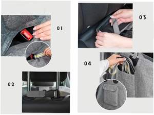 Funda impermeable para asiento de coche para perros, hamaca antideslizante, ventana de malla, producto Oxford extensible completamente extraíble para mascotas - Product Image 6