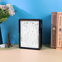 Veilleuse Stranger Things en boîte à ombres avec photo gravée, cadre ABS, veilleuse LED 3D personnalisée, lampe de bureau pour la décoration intérieure, cadeau de luxe