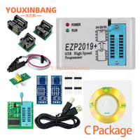 Programador USB SPI de Alta Velocidad EZP2019, Versión Más Reciente, Compatible con EEPROM 24 25 93, Flash 25, Chip BIOS, Juego Completo con Adaptador y Zócalo