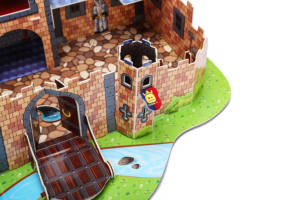 Kit <span class=keywords><strong>de</strong></span> Construction <span class=keywords><strong>de</strong></span> château Puzzle 3D <span class=keywords><strong>en</strong></span> papier, jouet d'assemblage <span class=keywords><strong>de</strong></span> bricolage amusant et éducatif, modèle inachevé - Product Image 5