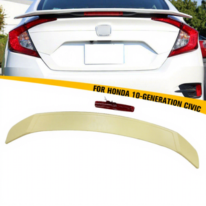 สปอยเลอร์หลังคาร์บอนไฟเบอร์ ABS ดีไซน์ใหม่ พร้อมไฟ LED รุ่น <span class=keywords><strong>RS</strong></span> สำหรับ Honda <span class=keywords><strong>Civic</strong></span> X รุ่นที่ 10 ปี 2016 2017 2018 2019 2020 <span class=keywords><strong>2021</strong></span> - Product Image 1