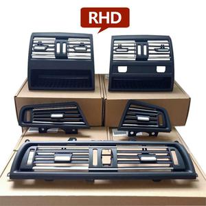 RHD ขวา Driver โครเมี่ยม AC Air Vent Grille ฝา<span class=keywords><strong>ครอบ</strong></span>4PCS ชุดสำหรับ BMW 5 Series F10 F11 F18 520 525 523 528 530 535 540 - Product Image 2