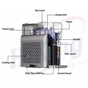 2.6L tự động nhà Ice Cream các nhà sản xuất điện Ice Shaver Máy Nghiền sữa slushie Slush Maker Ice Slush máy - Product Image 3