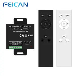 FEICAN Factory LED Controller Dimmer Switch Adjustable for LED Tape Lamp RGB Strip Light Controller RF LED Control