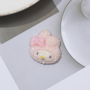 Accessoires de bijoux semi-finis : Élastique à cheveux pour fille avec patch animal de <span class=keywords><strong>dessin</strong></span> <span class=keywords><strong>animé</strong></span> en 3D, accessoires de bricolage - Product Image 3