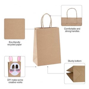 Bolsas de Regalo Personalizadas con Logotipo, Bolsas de Papel Kraft Económicas para Compras, Bodas y Regalos - Product Image 3