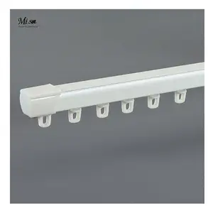 Made In China Hot Selling Good Quality Simple Aluminium White Curtain Poles Track