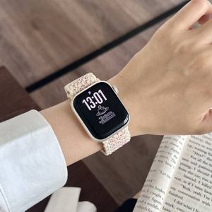 Correa <span class=keywords><strong>de</strong></span> nailon trenzado magnética <span class=keywords><strong>de</strong></span> color elegante para Apple Watch iwatch11 Generation 987654Ultra/SE - Product Image 2