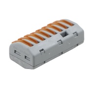 Connecteurs rapides à ressort à 8 broches à haute réutilisation, bornier de raccordement LT-218, connecteurs de câblage rapides universels compacts à enfoncer