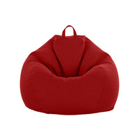 Housse de pouf compressible en tissu convertible, design moderne pour adulte, confortable, style minimaliste (peau uniquement) - Meilleures ventes