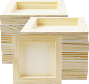 5x5 4x4 tableros de panel de madera, lienzo de madera sin terminar de madera para manualidades, lienzo de pintura - Product Image 1