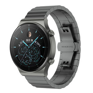 Bracelet de montre en acier inoxydable 20mm 22mm pour Huawei Watch <span class=keywords><strong>GT3</strong></span> <span class=keywords><strong>42mm</strong></span> 46mm, bracelet de montre intelligente pour Huawei GT Runner avec outils - Product Image 2