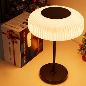 Solar LED Cordless <b>Table</b> Lamp Outdoor Waterproof Portable Touch Dimmable Rechargeable 360 Beam Angle High Brightness Garden - Product Image 1