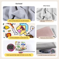 Serviette pour chat pliable multifonctionnelle en polyester adhésive pour le nettoyage de la salle de bain et la coupe des ongles