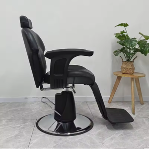 Wallybeauty Vente en gros de meubles de salon, chaise de barbier noire confortable de style classique inclinable - Product Image 3