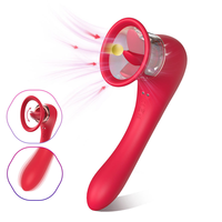 Neuartiger Starker Leck-Vibrator Saugnapf-Massagegerät Klitoris-Stimulation Sexspielzeug für Frauen Paare Masturbation USB
