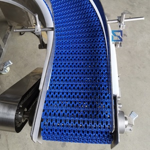 Xian Bang yeni modüler bant konveyör sistemi paslanmaz çelik zincir plaka anti-bakteriyel plastik örgü kemer ayarlanabilir hız - Product Image 6