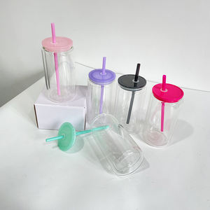 แก้วเบียร์รูปเกล็ดหิมะสองชั้นพร้อมฝาปิดและหลอด15PPLGS02 25แพ็กสำหรับคลังสินค้า - Product Image 6