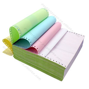 Papier autocopiant NCR en rouleau <span class=keywords><strong>et</strong></span> en feuilles, papier à lettres, papier de facture, 48-80g, Image Blue CB CFB CF, pâte à papier vierge - Product Image 4