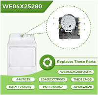 Timer pengering harga pabrik WE04X25280 WE04X25280-24PK 4467035 AP6032628 PS11763067 Dryer TMD1EM35 untuk pengering GE-Hotpoint