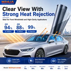 Films solaires pour <span class=keywords><strong>toit</strong></span> <span class=keywords><strong>de</strong></span> voiture en PET, haute réjection <span class=keywords><strong>de</strong></span> chaleur, vision claire, protection <span class=keywords><strong>UV</strong></span>, auto-réparateurs - Product Image 4