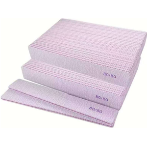 Zebra <b>Nail</b> <b>File</b> 80 Grit Double Sided Coarse Sturdy Emery Board Gray Square Manicure Salon Buffing Polishing Shaping Tool - Product Image 5