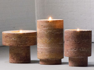 Đồ Trang Trí Nhà Bằng Đá Cẩm Thạch OEM & ODM Đá Tự Nhiên Travertine Màu Be Đồ Giữ Hương Bằng Gỗ Ả Rập Đồ Đốt Bằng Nhựa Thông - Product Image 4