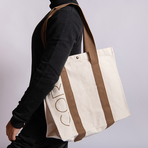 Bolsillo personalizado fuerte Logotipo de marca correa de Asa impresa Estilo de vida activo deportes gimnasio bolsa de lona patrón de letras estilo mejor regalo - Product Image 2